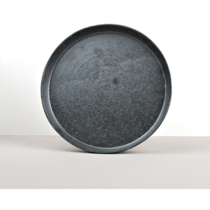 Kulatý talíř s vysokým okrajem Craft Black 25 x 3 cm
