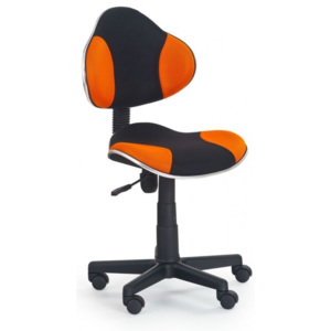 Židle AVERY černo-oranžová