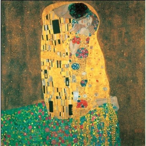 Obraz, Reprodukce - Polibek, Gustav Klimt, (90 x 120 cm)