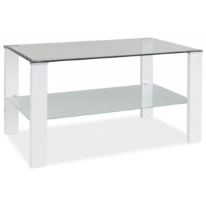 Konferenční stolek KYLER - bílý lak