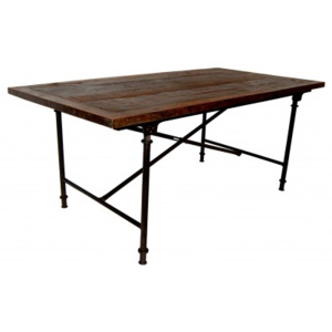 Industrial style, Jídelní stůl z recyklovaného dřeva 75 x183 x93 cm (933)