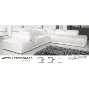 Benix sedací souprava ASTON PROGRAM III + potahový materiál pravá kůže