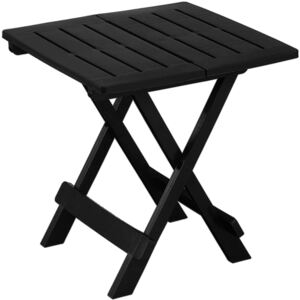Jurhan Sklápěcí stolek z umělé hmoty, kempinkový stolek Garten 45x43x50cm černý