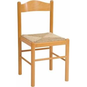 Stima Dřevěná jídelní židle PISA | Odstín: buk,Sedák: barbados arancio OR05