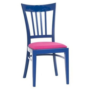 TON alternativ Dřevěná židle RIGA 313 202 s čalouněným sedákem