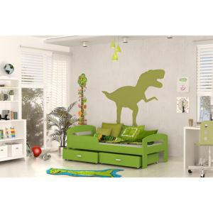 Dětská postel BAJKA, color, 180x80, zelený
