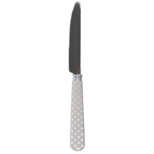 Jídelní nůž béžový s puntíky Clayre & Eef