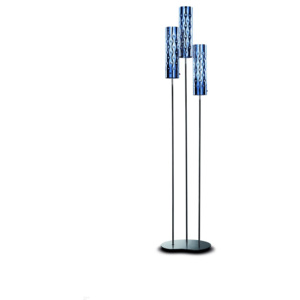 Slamp Dimple Trio, modrá stojací lampa, 3x8W LED, E27, výška 172cm