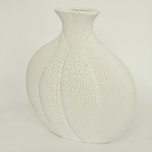 Váza keramická - bílá
