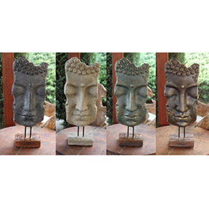Keramická tvář buddhy
