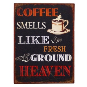 Plechová cedule Coffee Heaven