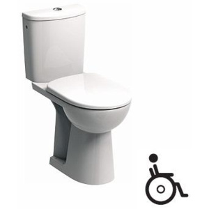 WC kombi mísa 46 cm pro tělesně postižené Kolo NOVA PRO hluboké splachování, bílá / M33400000