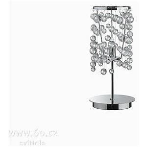 Ideal Lux Neve TL1, stolní křišťálová lampička, 1x40W, G9, chrom, výška 32,5 cm ide 33945