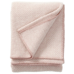 Klippan, Švédsko Vlněný pléd Soft Wool pale pink 130 x 180 cm