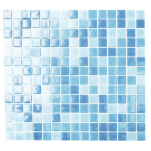 Skleněná mozaika GM A 321 mix 30x33 cm světle modrá