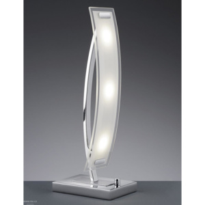 Trio Teano, stolní lampa 3x3,2W LED, chrom/sklo, výška 46cm, stmívač tri 576910306