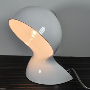 Artemide 1466000A Dalú, bílá designová stolní lampa, 1x28W, výška: 26 cm