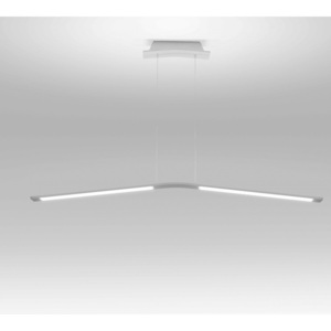 Linealight 7106 Lama, bílé závěsné LED svítidlo, 45W LED, délka 130cm