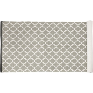 Lene Bjerre Šedo-bílý koberec s ozdobným vzorem RUG