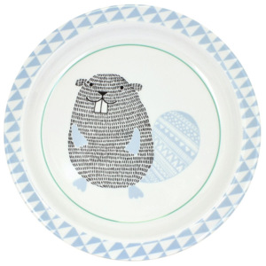 Dětský melaminový talíř Beaver