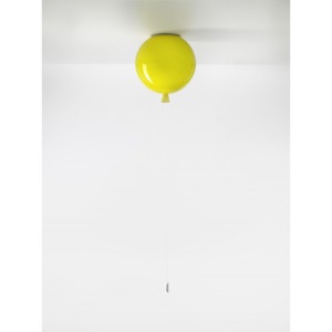 Brokis Memory, stropní svítící balonek ze žlutého skla, 1x15W, prům. 25cm