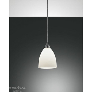 Fabas Provenza 2907, závěsné svítidlo, 1x60W, kov, bílé stínítko, průměr 20cm