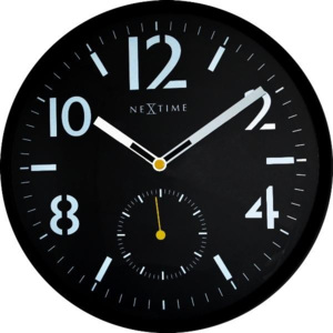 NeXtime 3050 Serious black 32cm nástěnné hodiny