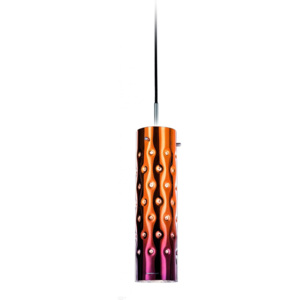 Slamp Dimple, oranžové závěsné svítidlo, 8W LED, E27, prům. 9cm