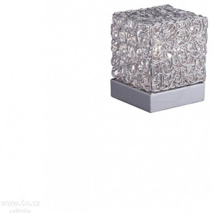 Ideal Lux Quadro TL1, stolní lampa se stínidlem z hliníkového drátku, 1x40W, G9, výška: 15cm ide 004686