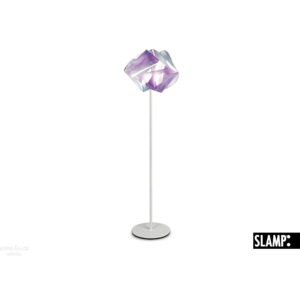 Slamp Gemmy prisma floor, stojací lampa z lentiflexu, ametyst, 1x75W, výška 170cm