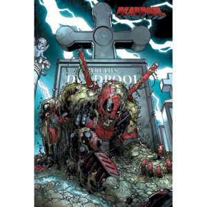 Plakát, Obraz - Deadpool - Grave, (61 x 91,5 cm)