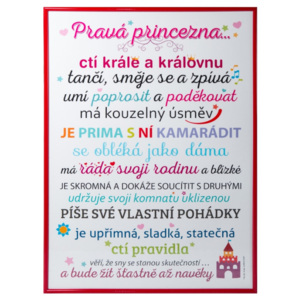 Plakát - "Pro princezny" Plakát - Pro princezny - bez rámu