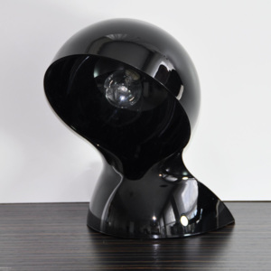 Artemide 1466030A Dalú, černá designová stolní lampa, 1x28W, výška: 26 cm