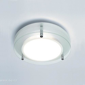 Astrolighting Strata Round, stropní koupelnové svítidlo, 1x60W, prům. 30cm, IP44