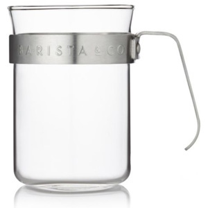 BARISTA&Co Šálky na kávu BARISTA Cups Steel/nerez, 220ml, 2ks