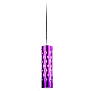 Slamp Dimple, růžové závěsné svítidlo, 8W LED, E27, prům. 9cm