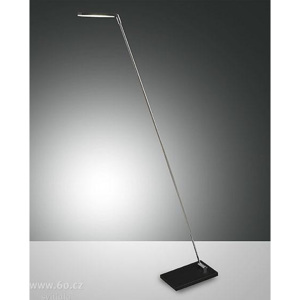 Fabas Niki, černá stojací LED lampa pro čtení, 6W LED, výška 143cm