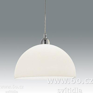 Fabas Nice 2908, závěsné svítidlo, 1x60W, kov, bílé stínítko o průměru 36cm