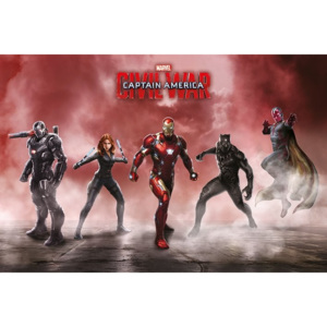 Plakát, Obraz - Captain America: Občanská válka - Team Iron Man, (91,5 x 61 cm)