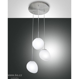 Fabas Evo, závěsné svítidlo z foukaného skla, 18W LED, průměr 36cm