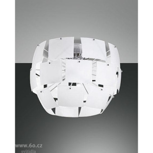 Fabas Urania 2981, stropní svítidlo, 4x40W, bílé sklo/kov, průměr 50cm