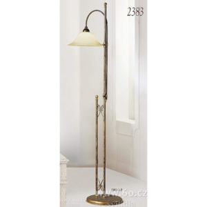 Via Dese 2383, stojací lampa, 1x100W, antická mosaz/zlatá, 165-190cm