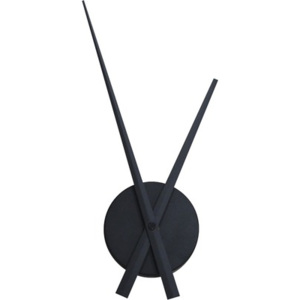 Nástěnné hodiny kovové černé s ručičkami Ø 24,5 cm