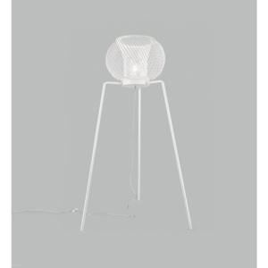 Metallux Impossible C, bílá drátěnná stojací lampa, 1x150W E27, výška 190cm