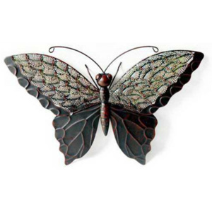 Nástěnná kovová dekorace - motýl