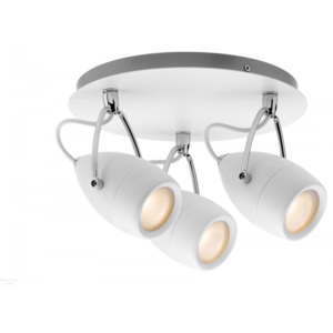 Paulmann Drop IP44, bílé spotové svítidlo, 3x3,5W LED, průměr 25cm