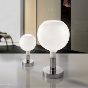 Florian Mio max tavolo, stolní lampa v kombinaci chromu a foukaného skla, 1x70W, výška 67cm flo T4.022