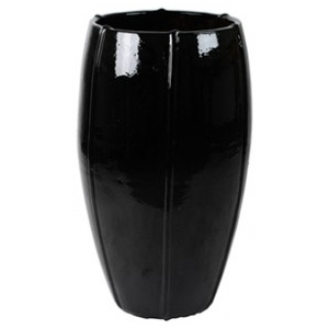 Moda Vase Black 43x74cm - s vložkou a měrkou