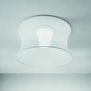 Axo Light Euler G, stropní svítidlo z bílého textilu, 4x42W stmívatelné zářivky, výška 70cm, prům.150cm