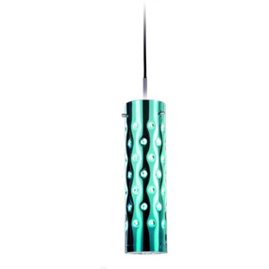 Slamp Dimple, smaragdové závěsné svítidlo, 8W LED, E27, prům. 9cm